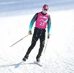 Luc Primet beim Nordic-Mixed-Team-Wettbewerb