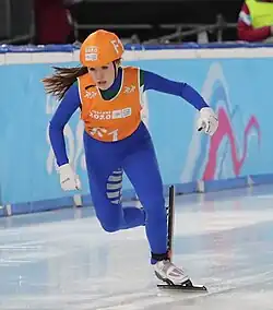 Elisa Confortola beim Mixed-Team-Staffel-Wettbewerb