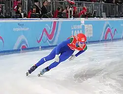 Thomas Nadalini beim Mixed-Team-Staffel-Wettbewerb