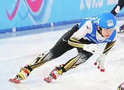 Kosei Hayashi beim Mixed-Team-Staffel-Wettbewerb