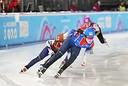 Anna Ruysschaert beim Mixed-Team-Staffel-Wettbewerb