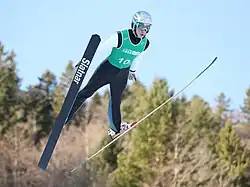 Matic Hladnik beim Nordic-Mixed-Team-Wettbewerb