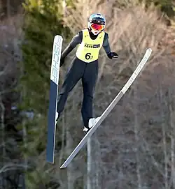 Vanessa Moharitsch beim Nordic-Mixed-Team-Wettbewerb