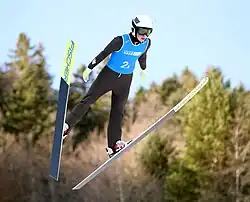 Jiří Konvalinka beim Nordic-Mixed-Team-Wettbewerb