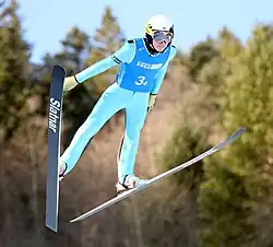 Kasperi Valto beim Nordic-Mixed-Team-Wettbewerb