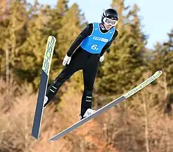 David Haagen beim Nordic-Mixed-Team-Wettbewerb