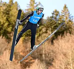 Mattia Galiani beim Nordic-Mixed-Team-Wettbewerb