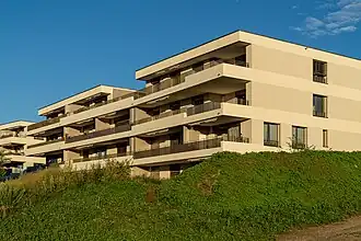 Neubausiedlung beim Bahnhof