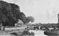 Um 1900 Schleuse Amtsallee