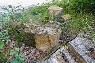 Ansicht des beschädigten Kreuzes, August 2020