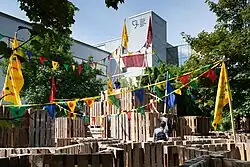 Irrgarten als Zwischennutzung auf der Museumsbrache 2021