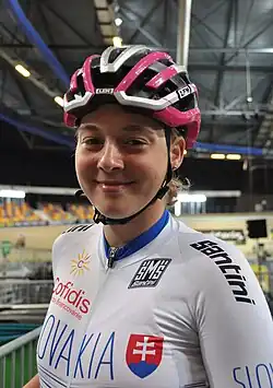 Nora Jenčušová bei den Bahnradsport-Europameisterschaften der Junioren/U23 2021