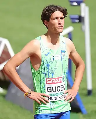 Matic Ian Guček bei den Europameisterschaften 2022 in München