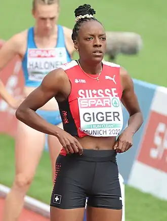 Yasmin Giger bei den Europameisterschaften 2022 in München