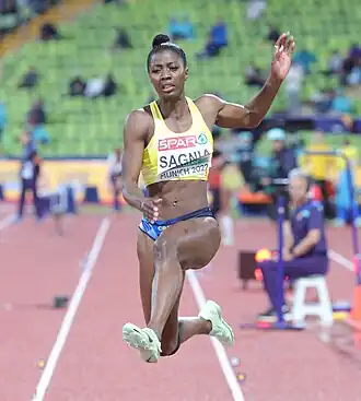 Khaddi Sagnia bei den Europameisterschaften 2022 in München