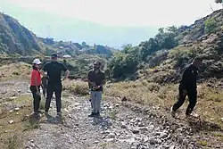 Blick vom Foho Belgu hinab auf Oe-po