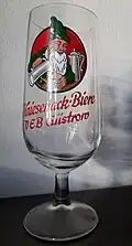 Bierglas Kniesenack, VEB Brauerei Güstrow (ca. 1981)