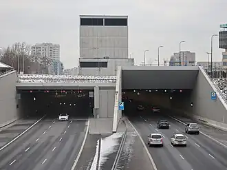 Tunnel der Warschauer Südumgehung