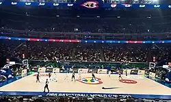 Die Mall of Asia Arena bei der Basketball-Weltmeisterschaft 2023