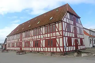 Packhaus am Hafen von Lundeborg