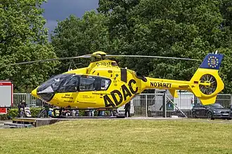 Christoph 6 am Luftrettungszentrum Links der Weser in Bremen