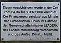 Informationstafel am Aussichtsturm in Karenz