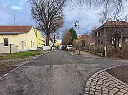 Anfang der Moritzburger Straße 2025