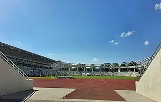 Das Heinz-Steyer-Stadion im Mai 2025