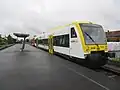 Regionalbahn im Bahnhof Bad Wurzach