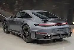 Porsche 992 Turbo S, Heckansicht
