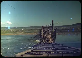 Zerstörte Brücke 1945