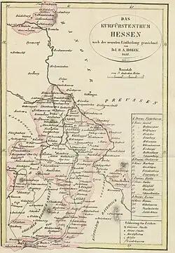 Topographie des Kurfürstenthums Hessen