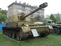 Selbstfahrlafette 2S3 sowjetischen Ursprungs aus den 1960er-Jahren