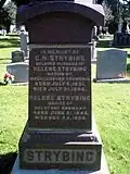 Grabmal von Christian H. und Helene Strybing im Cypress Lawn Cemetery