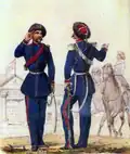 Ein Polnischer Legionär beim Salutieren (1855)