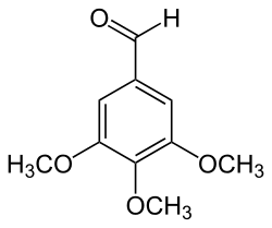 Strukturformel von 3,4,5-Trimethoxybenzaldehyd