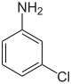 Struktur von 3-Chloranilin