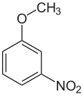 Struktur von 3-Nitroanisol