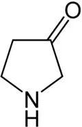 Strukturformel von 3-Pyrrolidon
