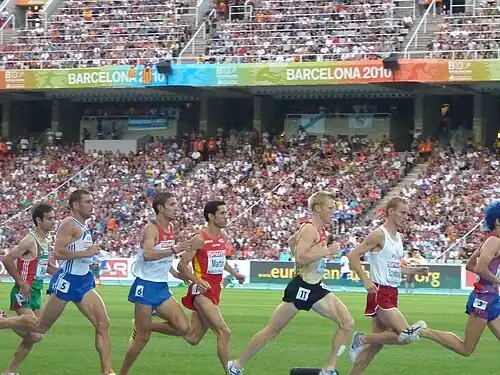 Andrei Farnosow (Dritter von links) – Rang acht in 8:34,44&nbsp;min