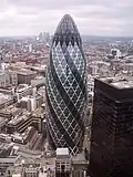 30 St Mary Axe aus der Luft