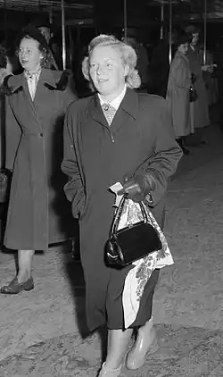 Borghild Niskin im November 1952
