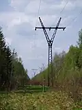 Deltamasten einer alten 35&nbsp;kV-Leitung in Russland