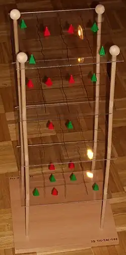 Ein selbstgebasteltes Qubic-Spiel