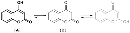 Tautomerie bei 4-Hydroxycumarin
