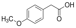 Strukturformel von 4-Methoxyphenylessigsäure