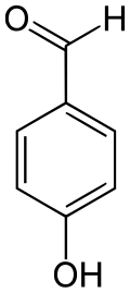 Strukturformel von 4-Hydroxybenzaldehyd