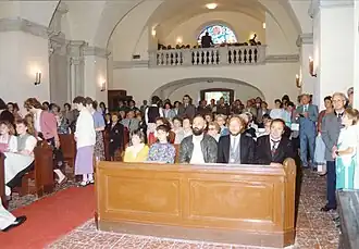 Symposiumsbeginn in der Kirche 1990