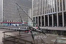 Der sogenannte versunkene Innenhof (Sunken courtyard) vor dem Umbau 2018