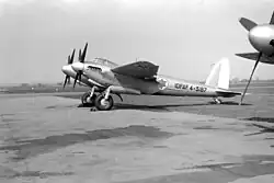 De Havilland DH.98 Mosquito 1955, wurde während der Suezkrise (1956) als Bomber eingesetzt